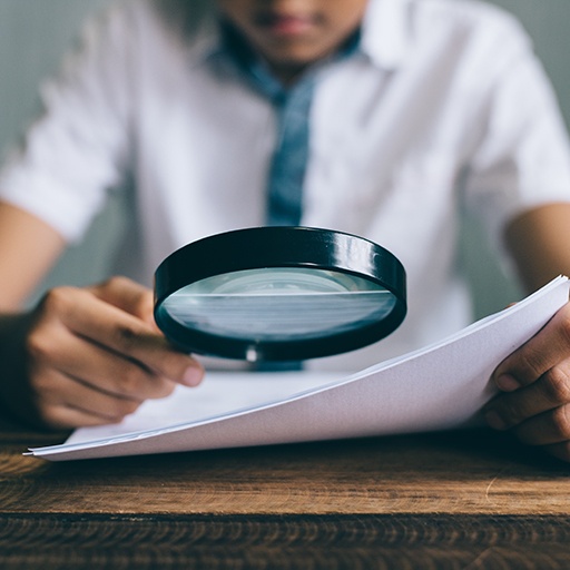 Looking over papers with a magnifying glass — data integration